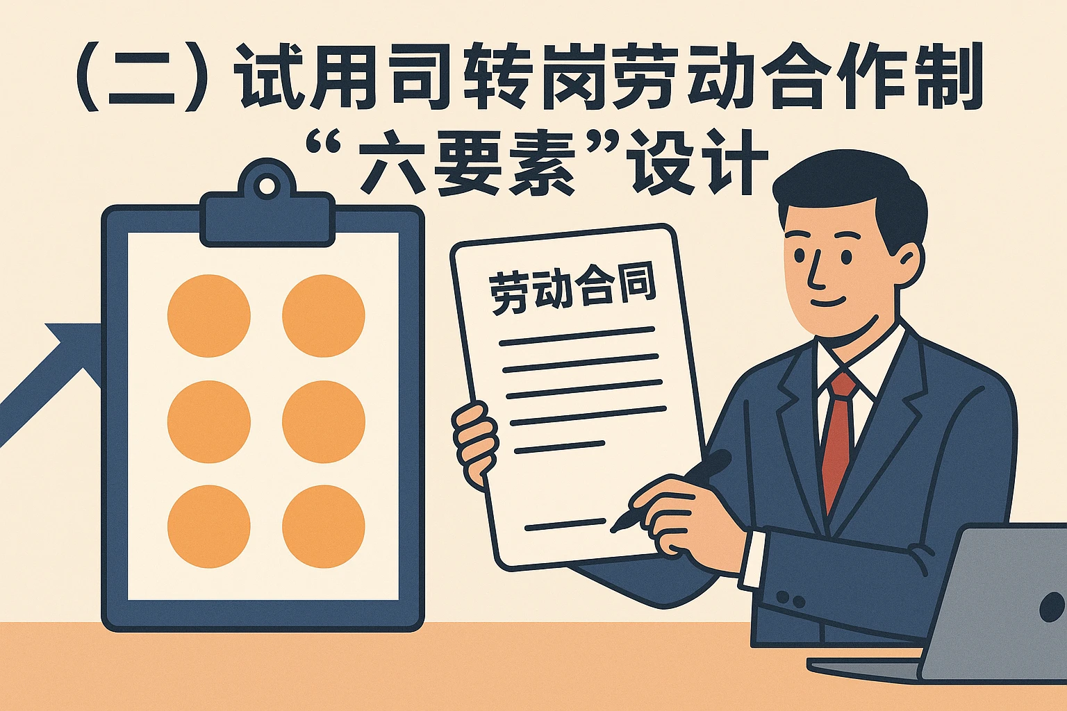 (二)试用期转岗劳动合同的“六要素”设计