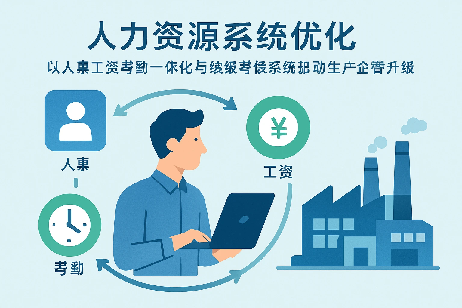 人力资源系统优化：以人事工资考勤一体化与绩效考核系统驱动生产企业管理升级