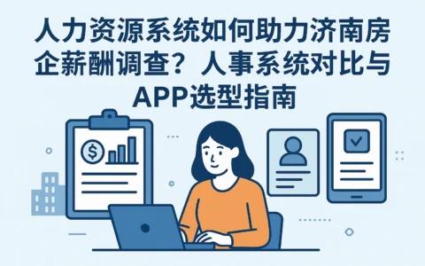 人力资源系统如何助力济南房企薪酬调查？人事系统对比与APP选型指南