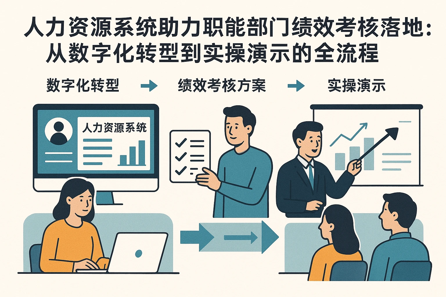 人力资源系统助力职能部门绩效考核方案落地：从数字化转型到实操演示的全流程