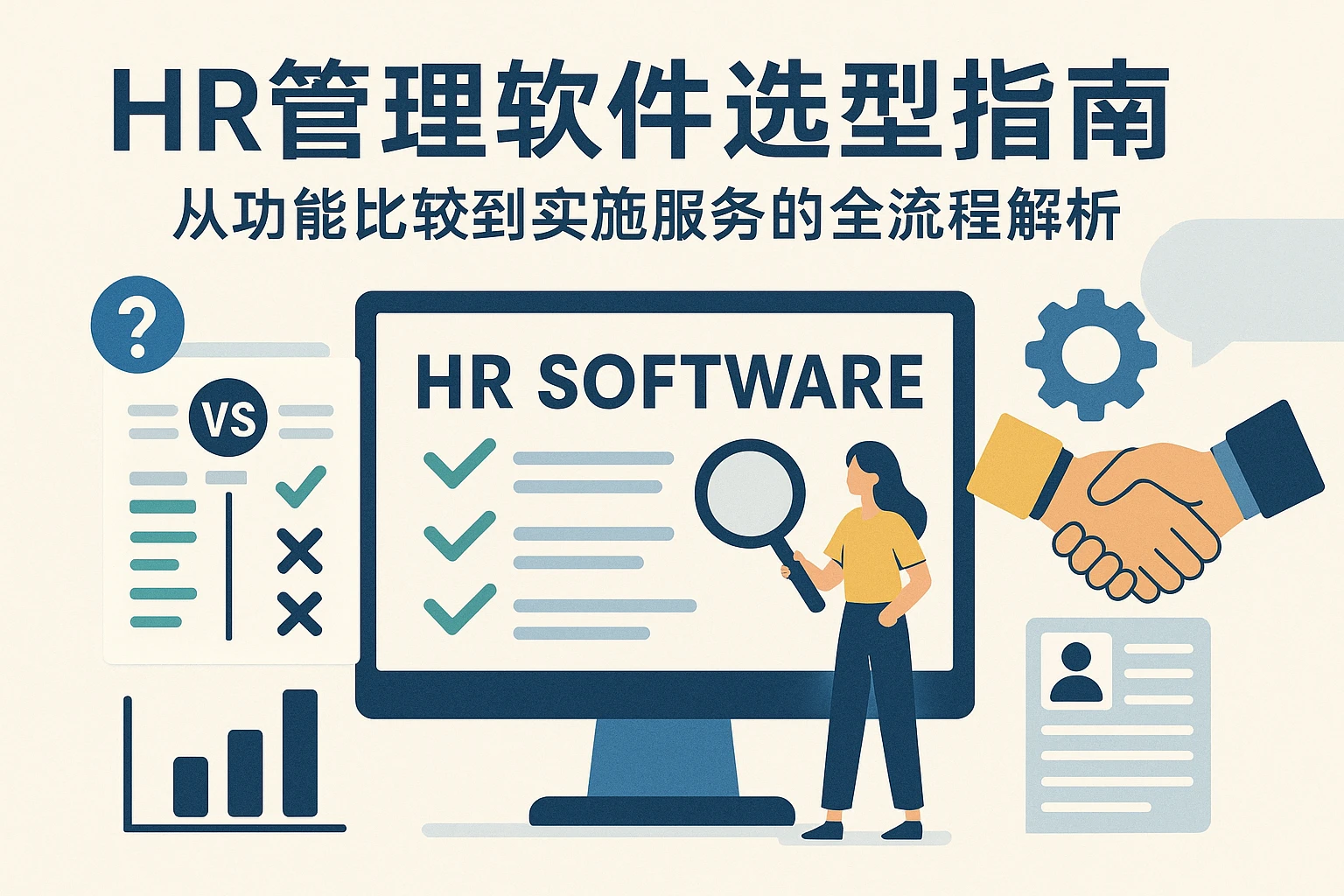 HR管理软件选型指南：从功能比较到实施服务的全流程解析
