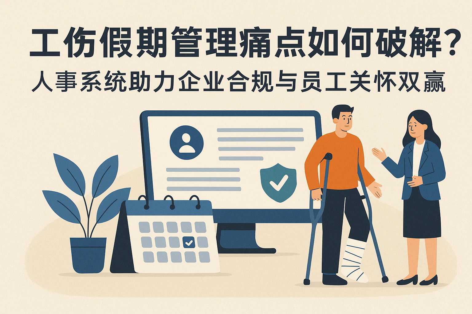 工伤假期管理痛点如何破解？人事系统助力企业合规与员工关怀双赢