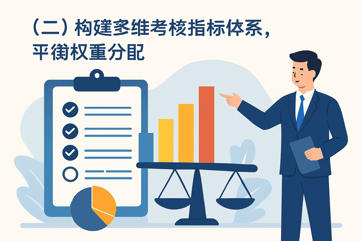 （二）构建多维考核指标体系，平衡权重分配