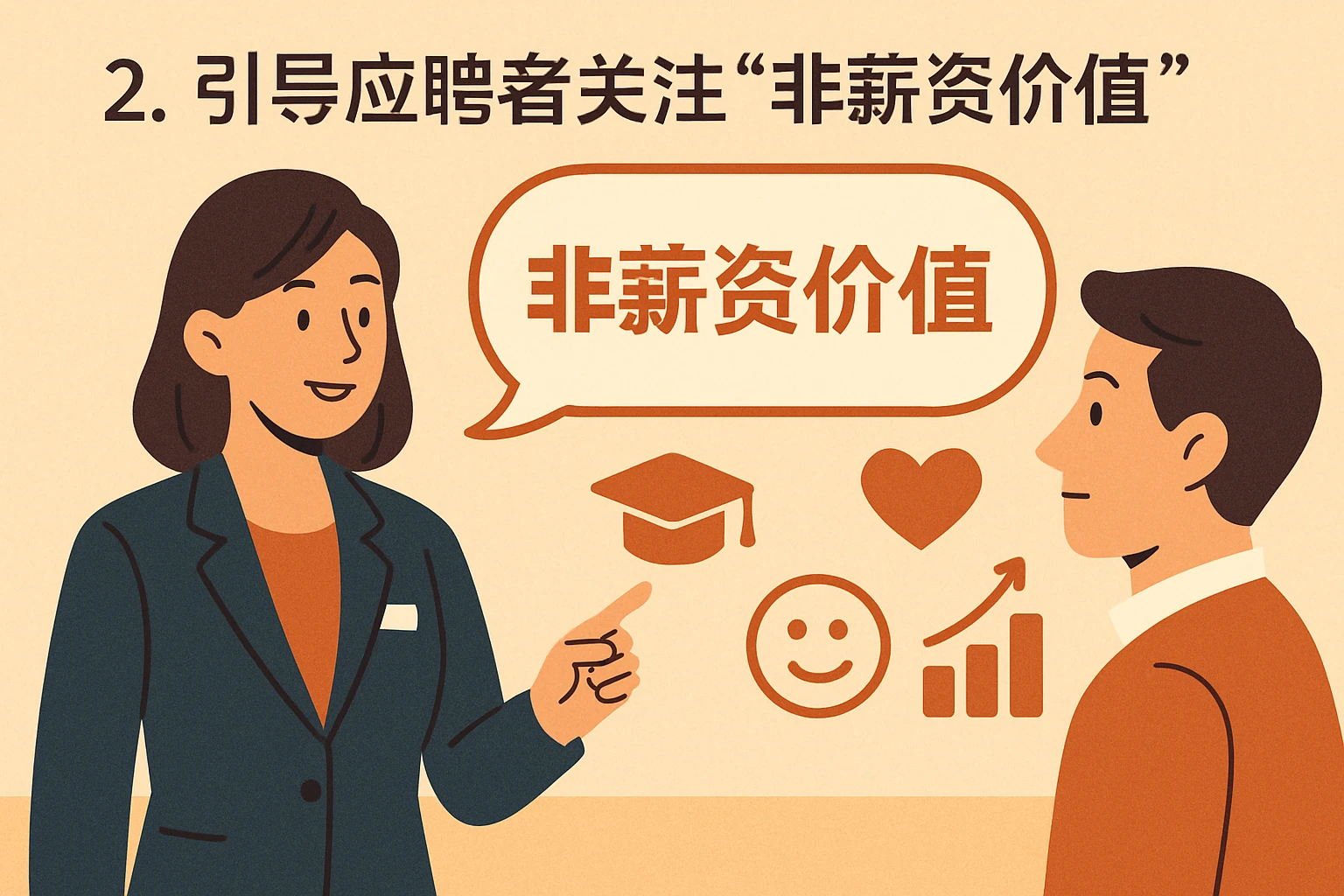 2. 引导应聘者关注“非薪资价值”
