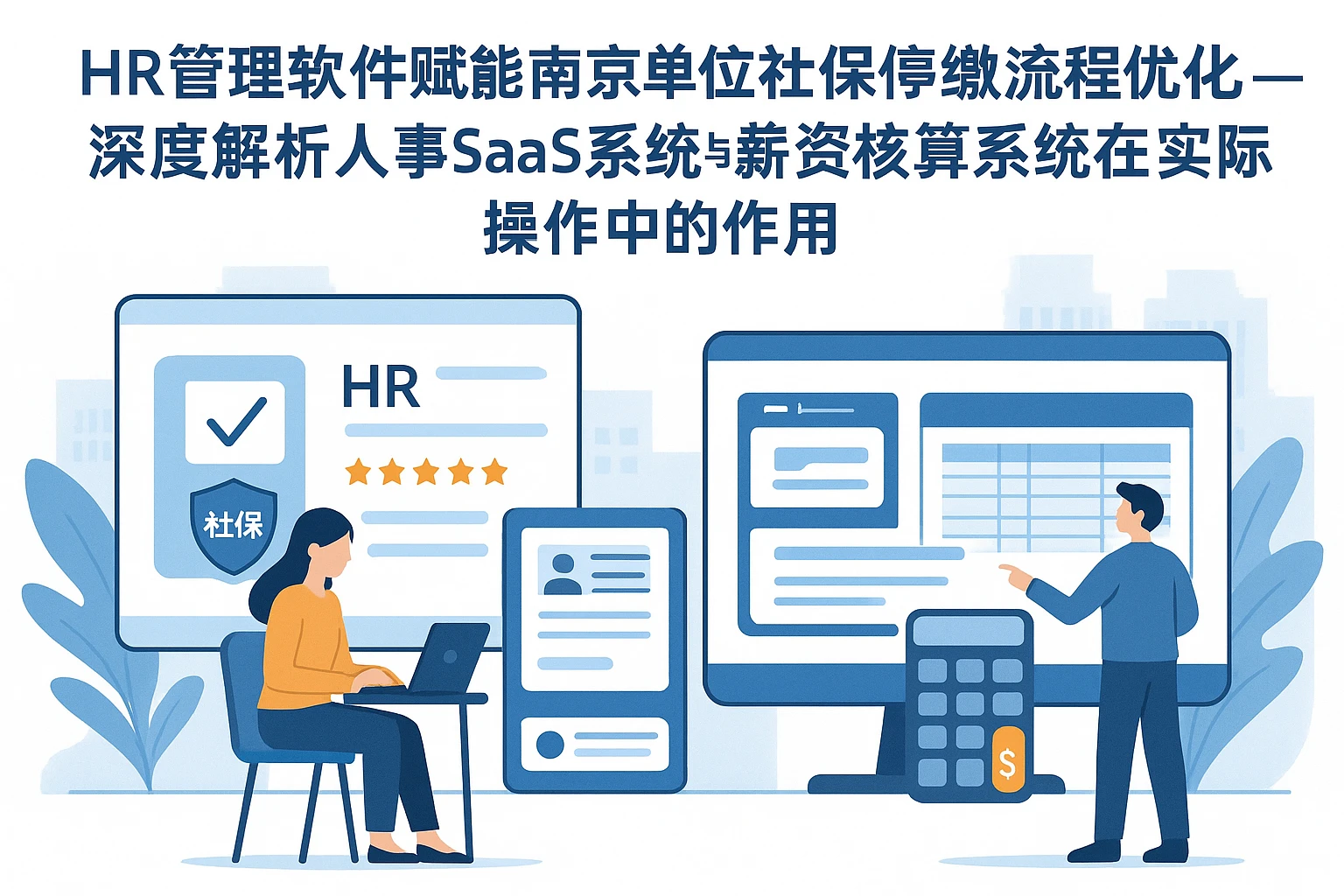 HR管理软件赋能南京单位社保停缴流程优化——深度解析人事SaaS系统与薪资核算系统在实际操作中的作用
