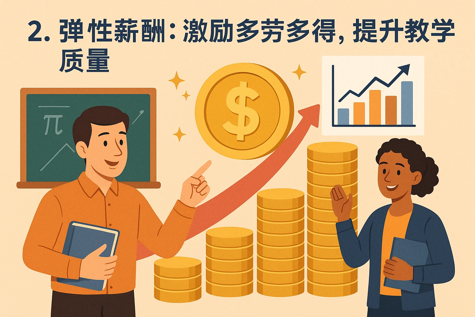 2. 弹性薪酬：激励多劳多得，提升教学质量
