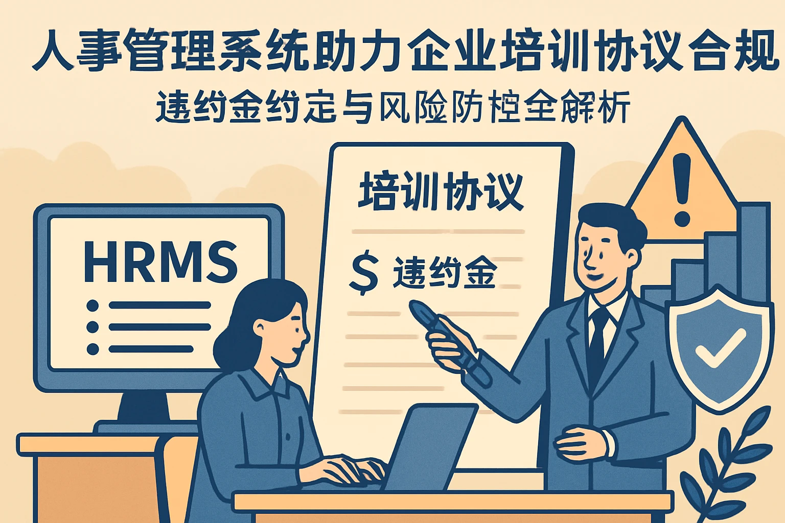 人事管理系统助力企业培训协议合规：违约金约定与风险防控全解析