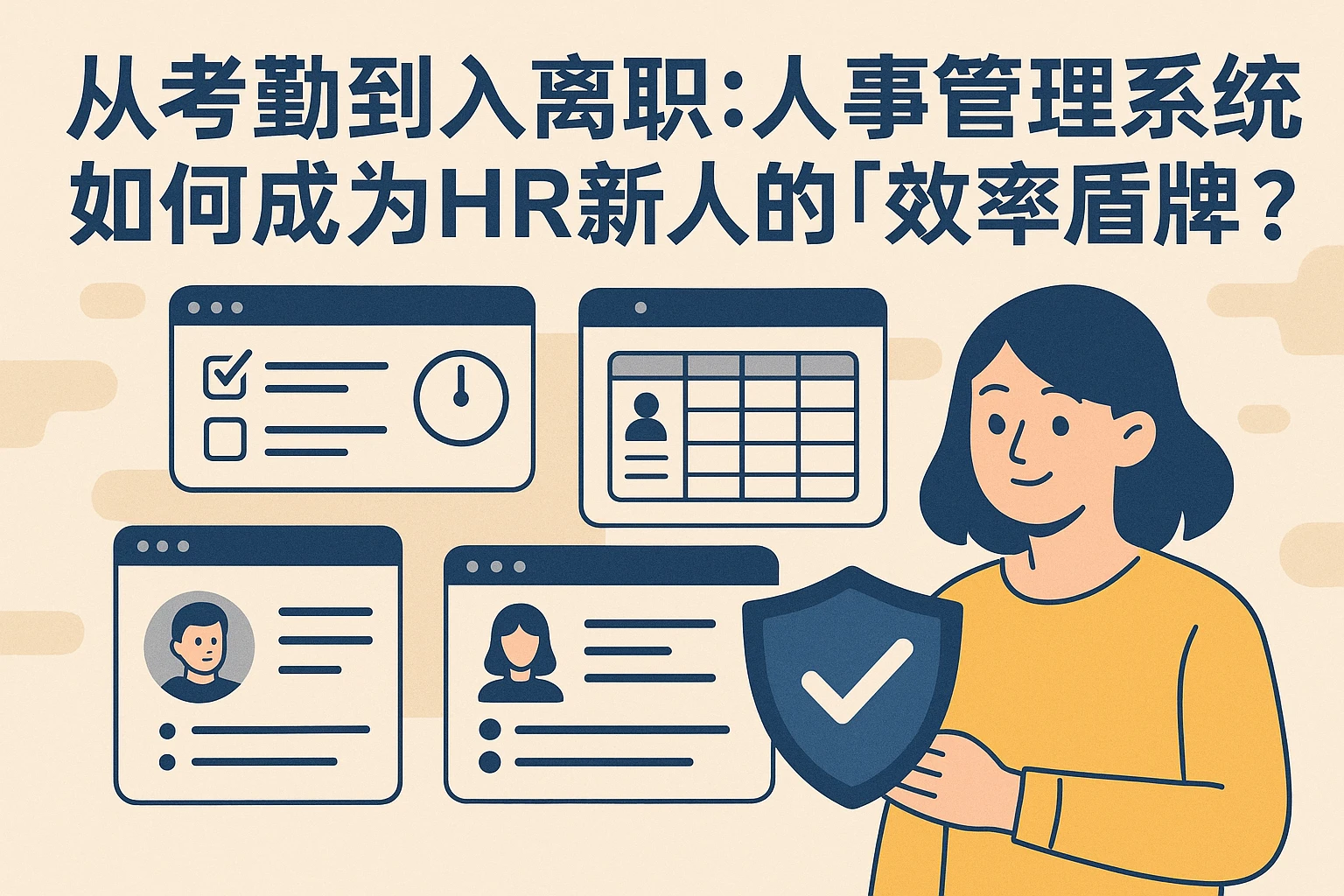 从考勤到入离职：人事管理系统如何成为HR新人的「效率盾牌」？