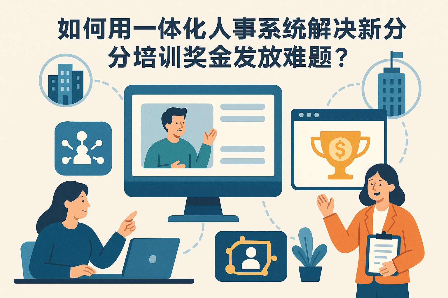 如何用一体化人事系统解决新分公司培训奖金发放难题？