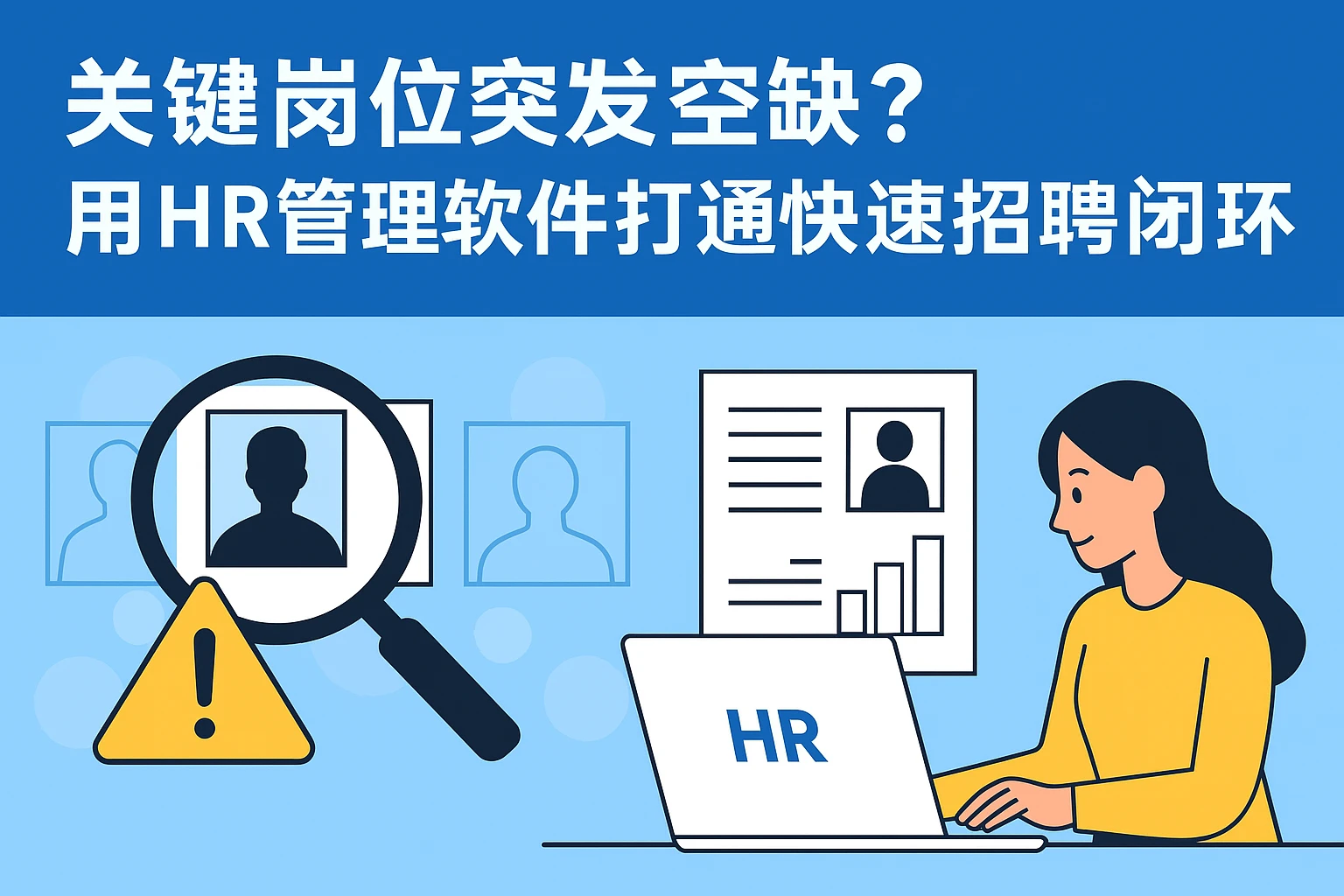 关键岗位突发空缺？用HR管理软件打通快速招聘闭环