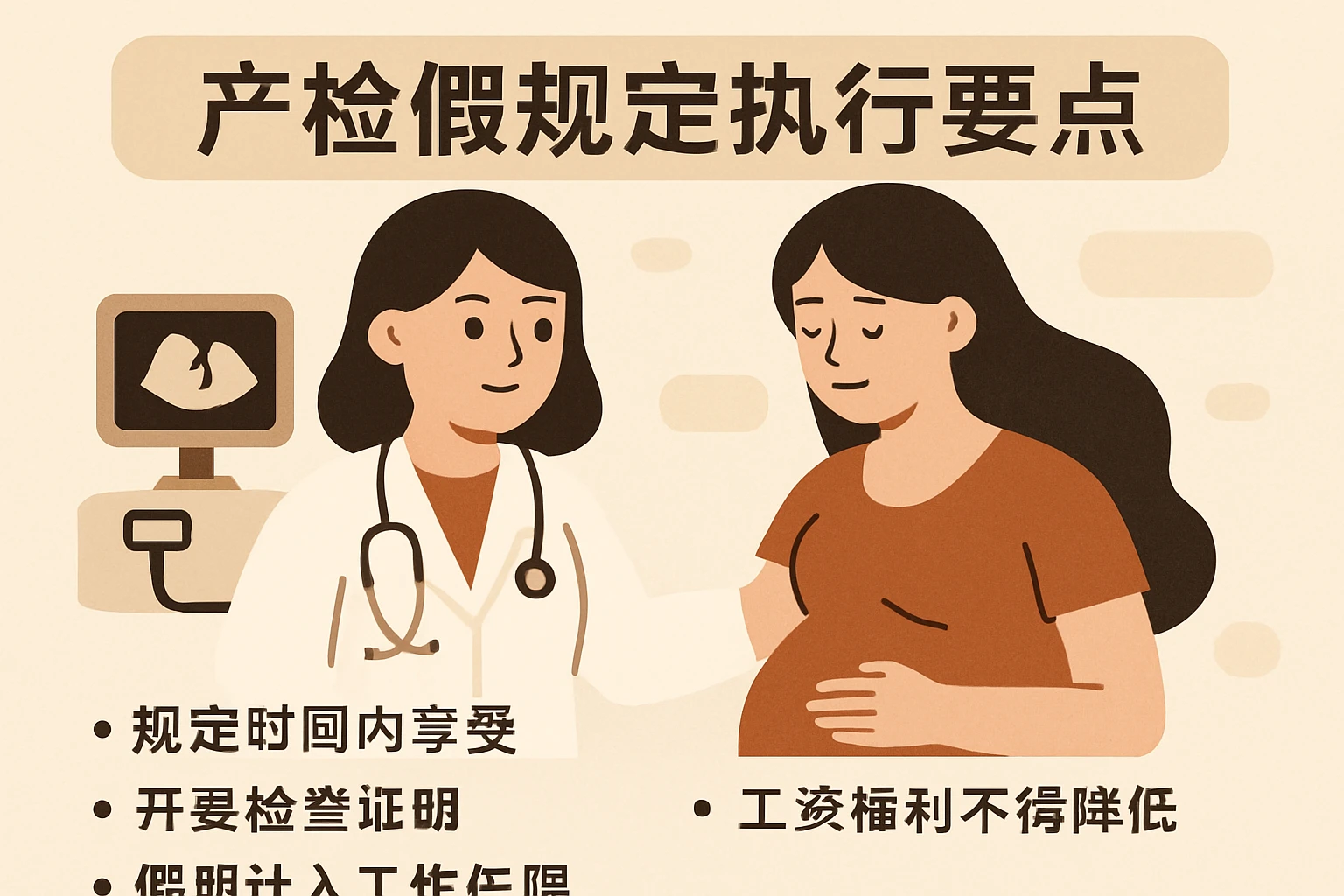 产检假规定执行要点