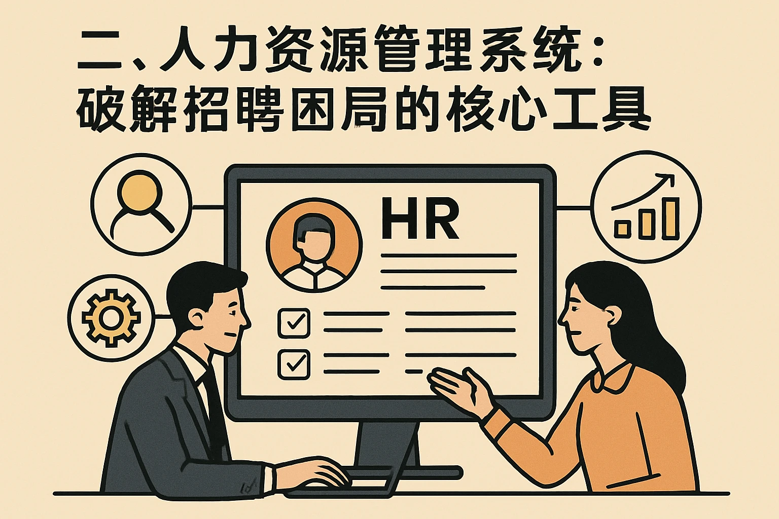 二、人力资源管理系统：破解招聘困局的核心工具