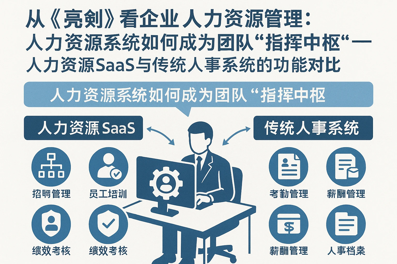 从《亮剑》看企业人力资源管理：人力资源系统如何成为团队“指挥中枢”——人力资源SaaS与传统人事系统的功能对比