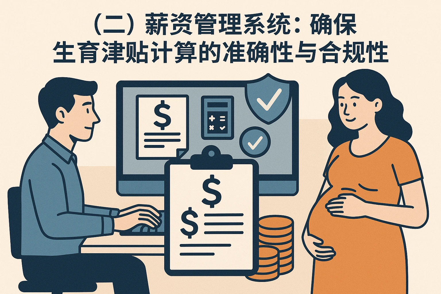 （二）薪资管理系统：确保生育津贴计算的准确性与合规性