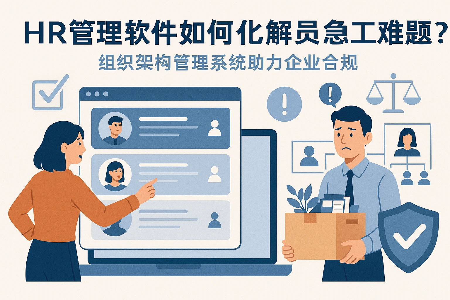 HR管理软件如何化解员工急辞工难题？组织架构管理系统助力企业合规