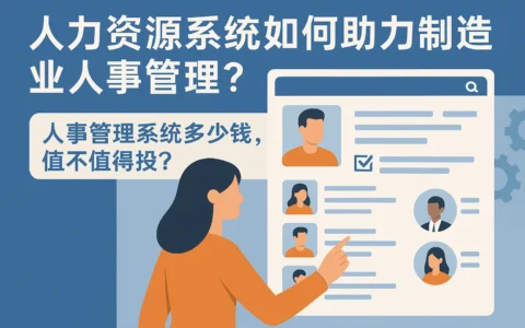 人力资源系统如何助力制造业人事管理？人事管理系统多少钱，值不值得投？