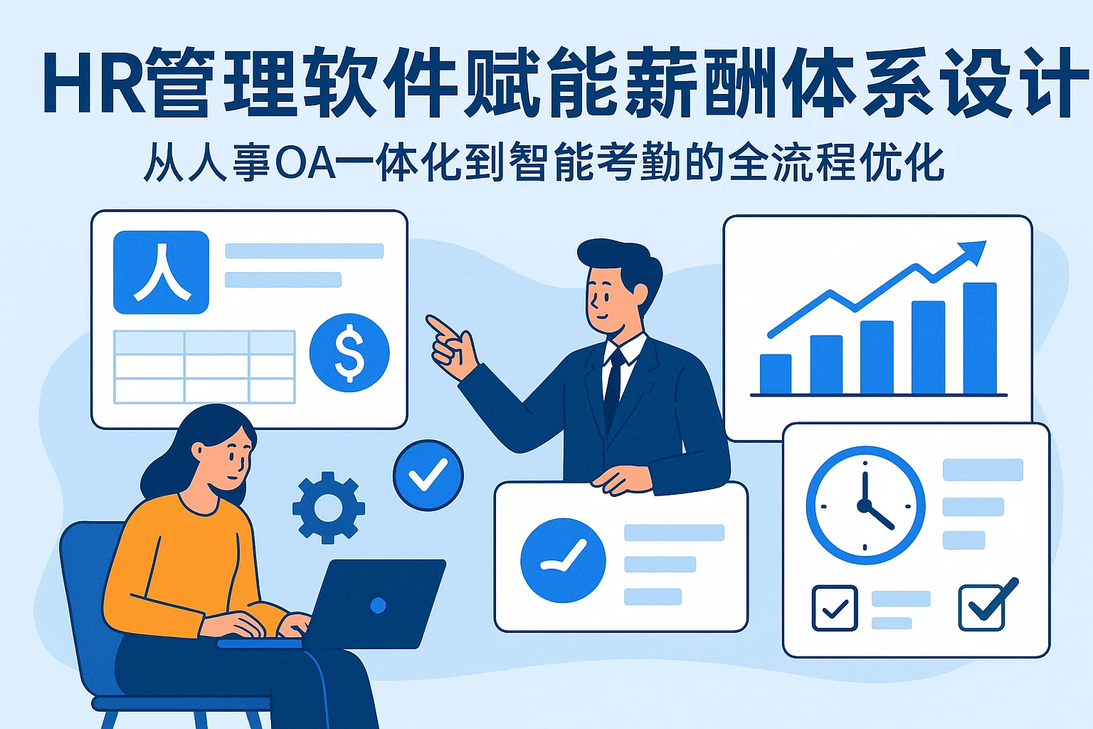 HR管理软件赋能薪酬体系设计：从人事OA一体化到智能考勤的全流程优化