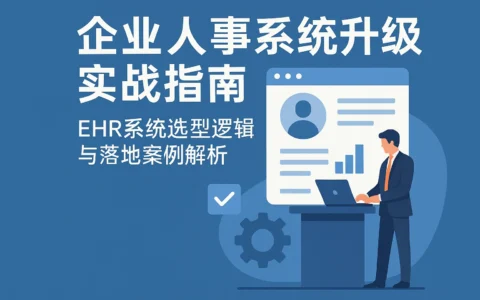 企业人事系统升级实战指南：EHR系统选型逻辑与落地案例解析