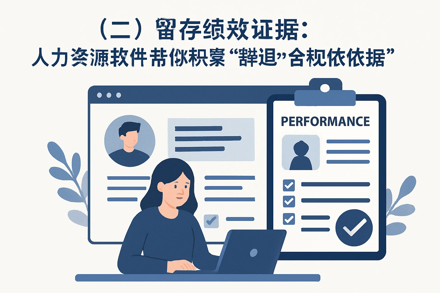 （二）留存绩效证据：人力资源软件帮你积累“辞退的合规依据”