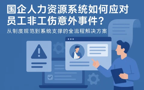 国企人力资源系统如何应对员工非工伤意外事件？——从制度规范到系统支撑的全流程解决方案