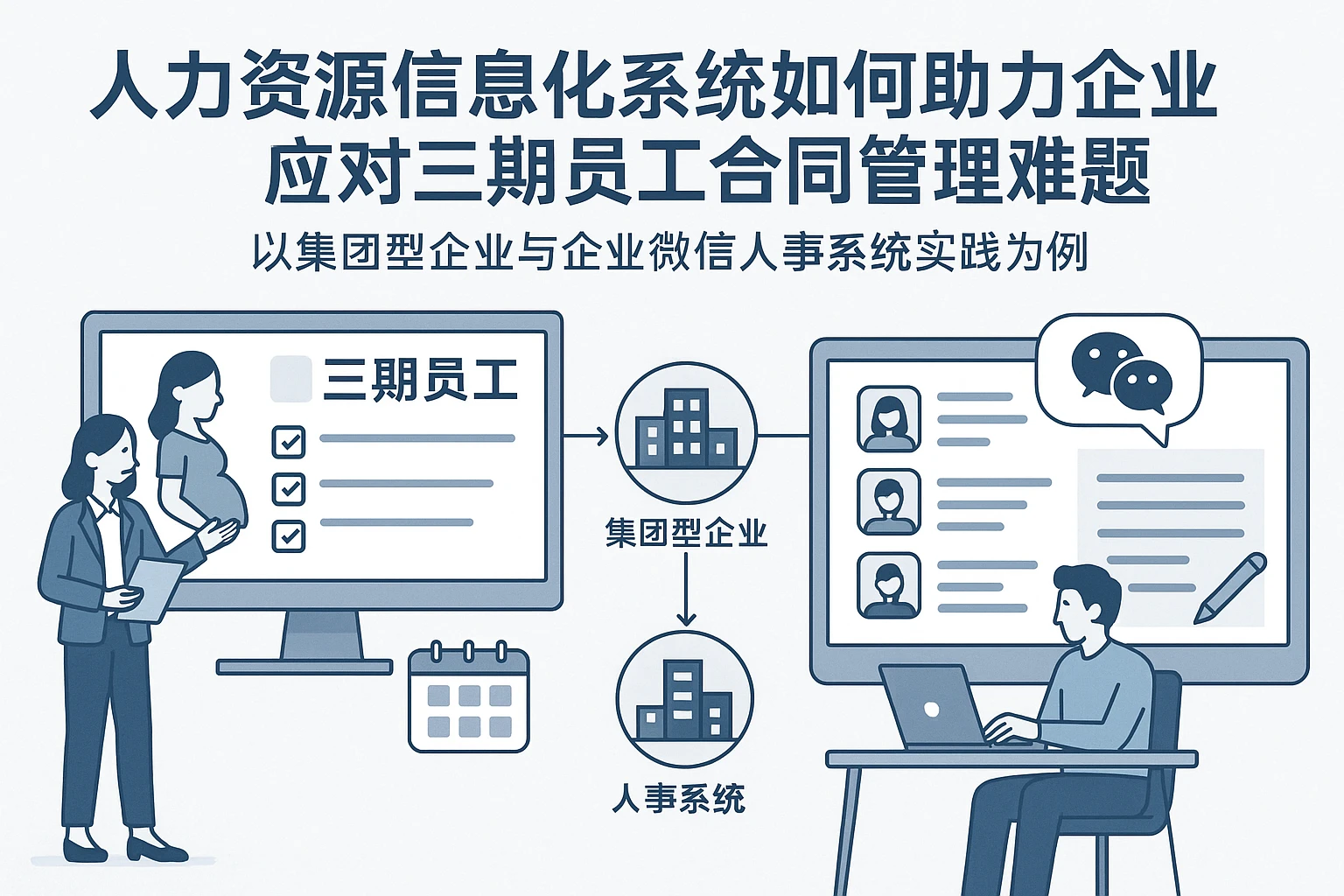 人力资源信息化系统如何助力企业应对三期员工合同管理难题——以集团型企业与企业微信人事系统实践为例