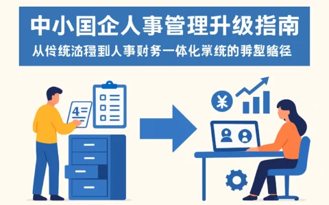 中小国企人事管理升级指南：从传统流程到人事财务一体化系统的转型路径