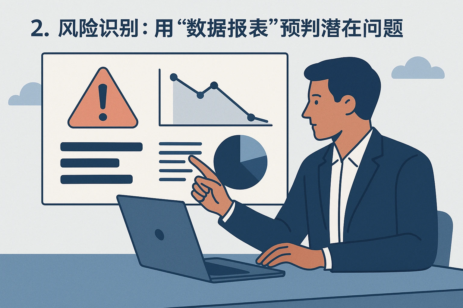 2. 风险识别：用“数据报表”预判潜在问题