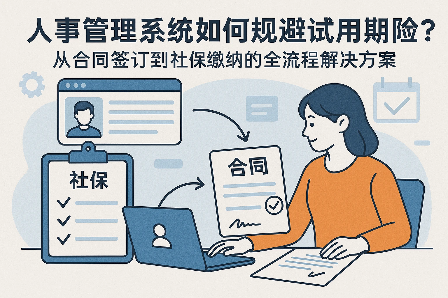 人事管理系统如何规避试用期风险?从合同签订到社保缴纳的全流程解决方案