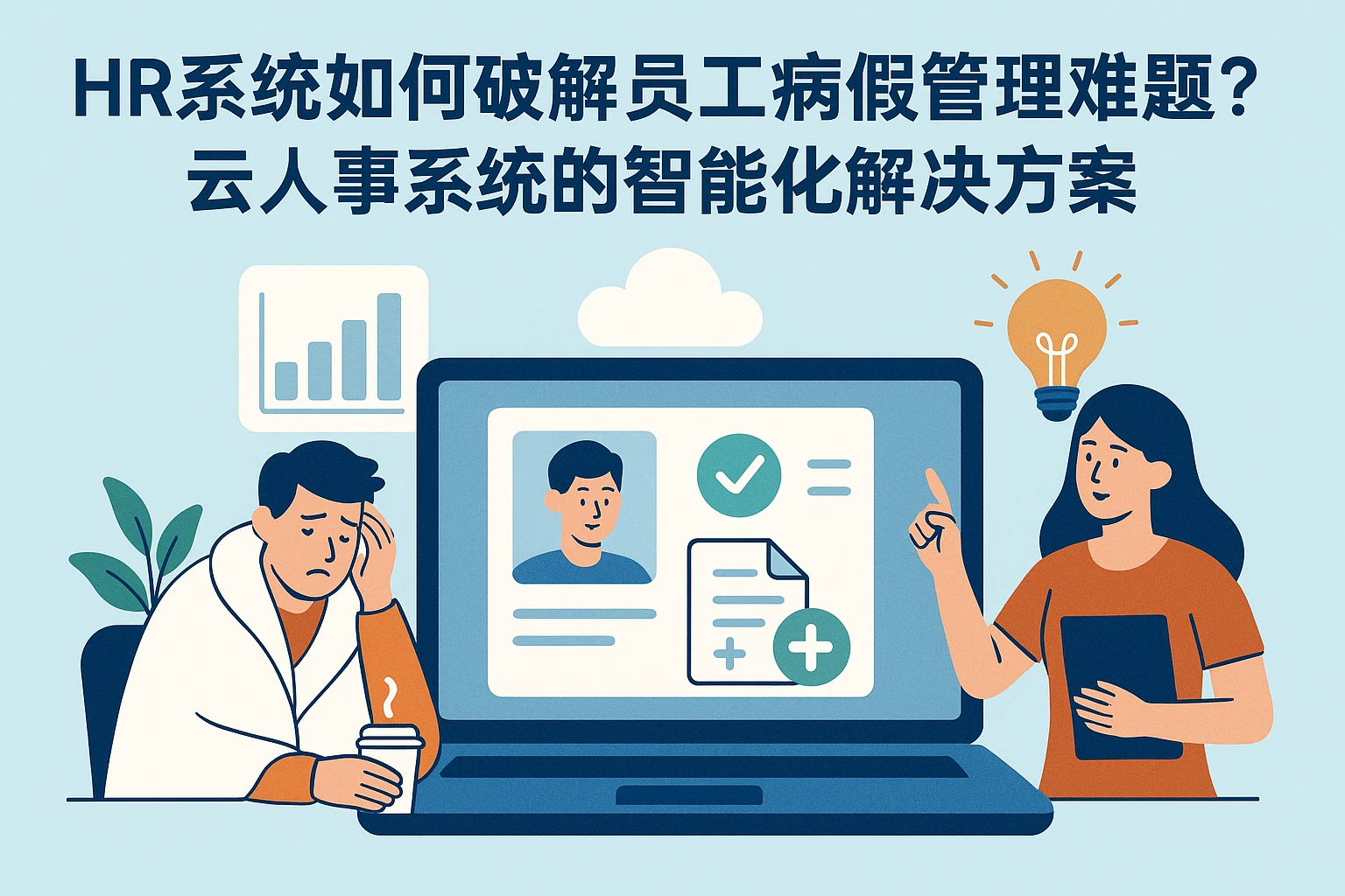 HR系统如何破解员工病假管理难题？云人事系统的智能化解决方案