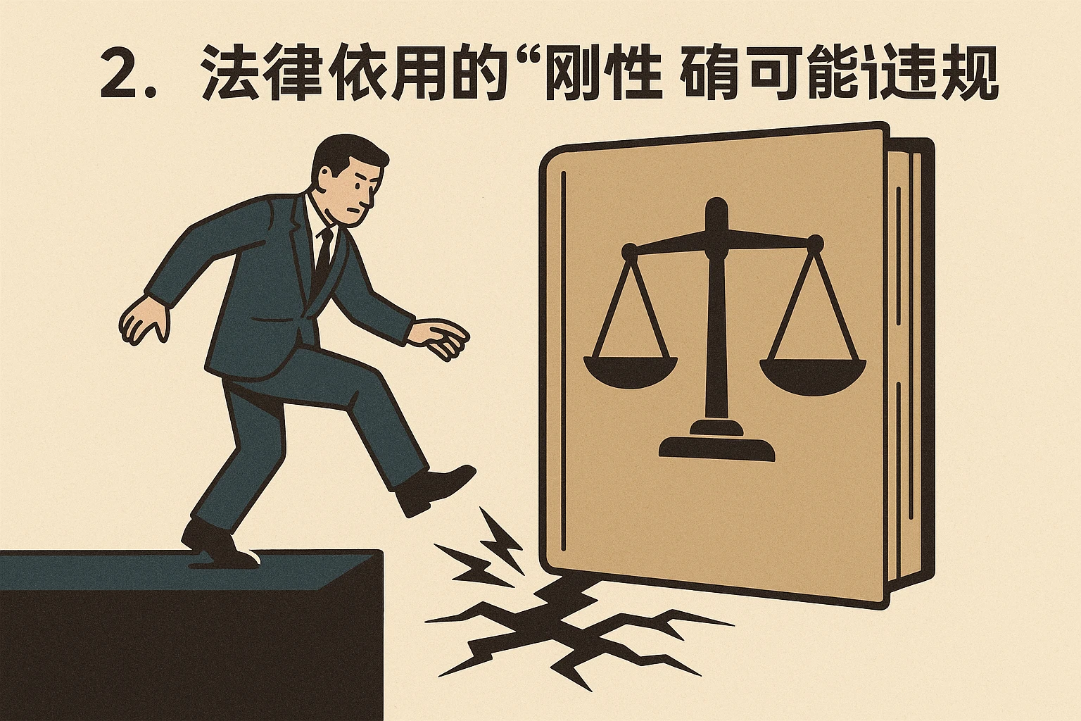 2. 法律依据的“刚性”：错一步就可能违规
