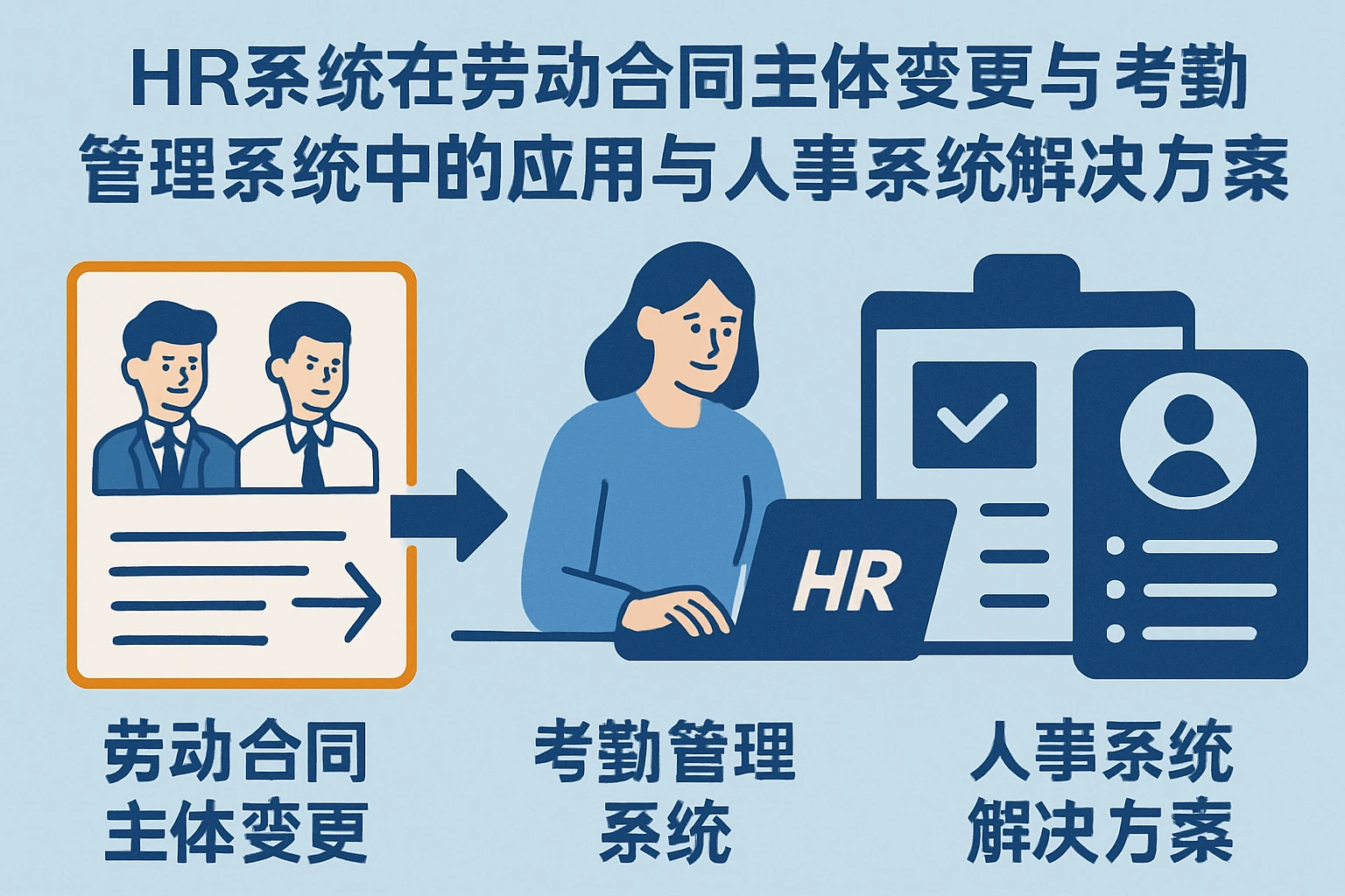 HR系统在劳动合同主体变更与考勤管理系统中的应用与人事系统解决方案深度解析
