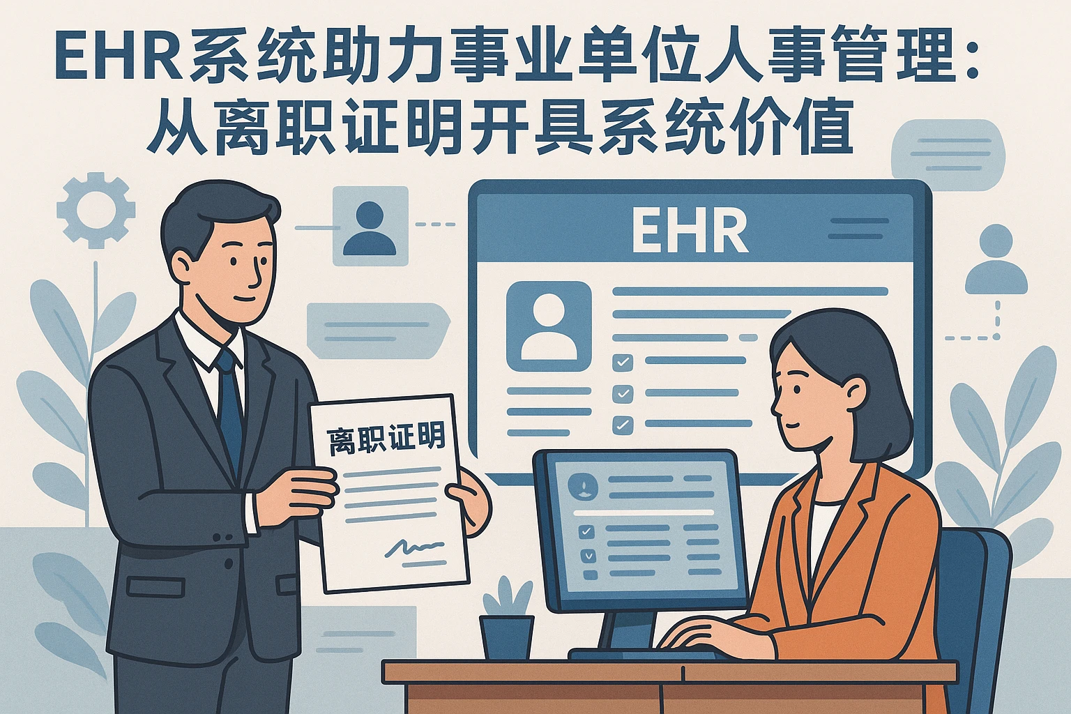 EHR系统助力事业单位人事管理：从离职证明开具看系统价值
