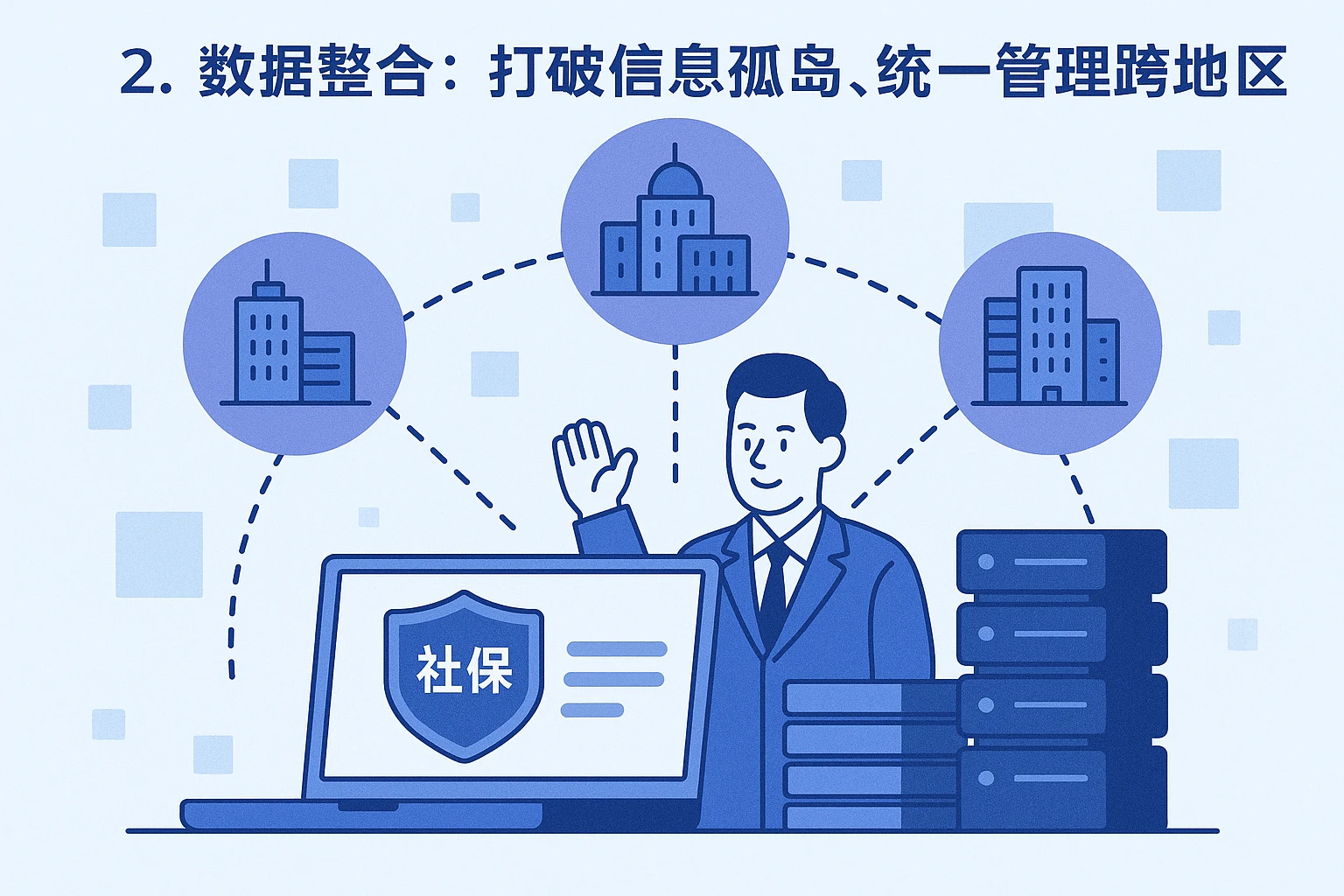 2. 数据整合：打破信息孤岛，统一管理跨地区社保
