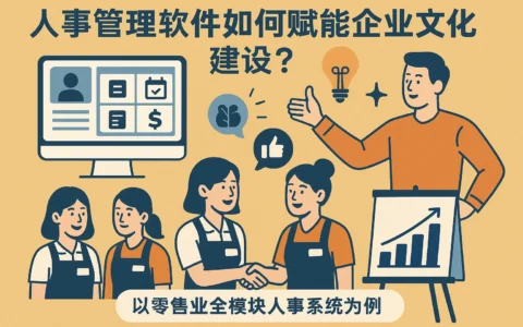 人事管理软件如何赋能企业文化建设?以零售业全模块人事系统为例