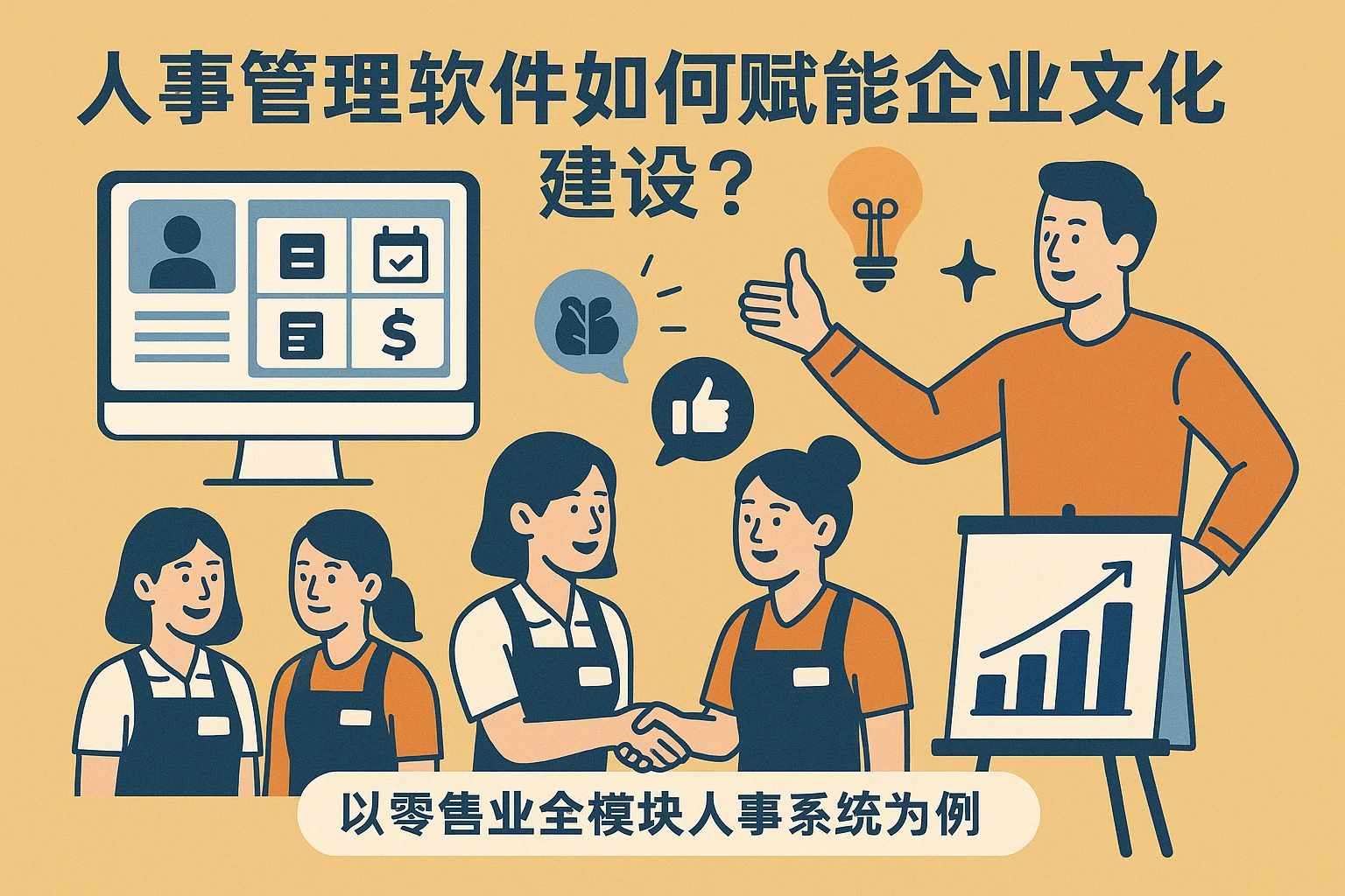 人事管理软件如何赋能企业文化建设？以零售业全模块人事系统为例