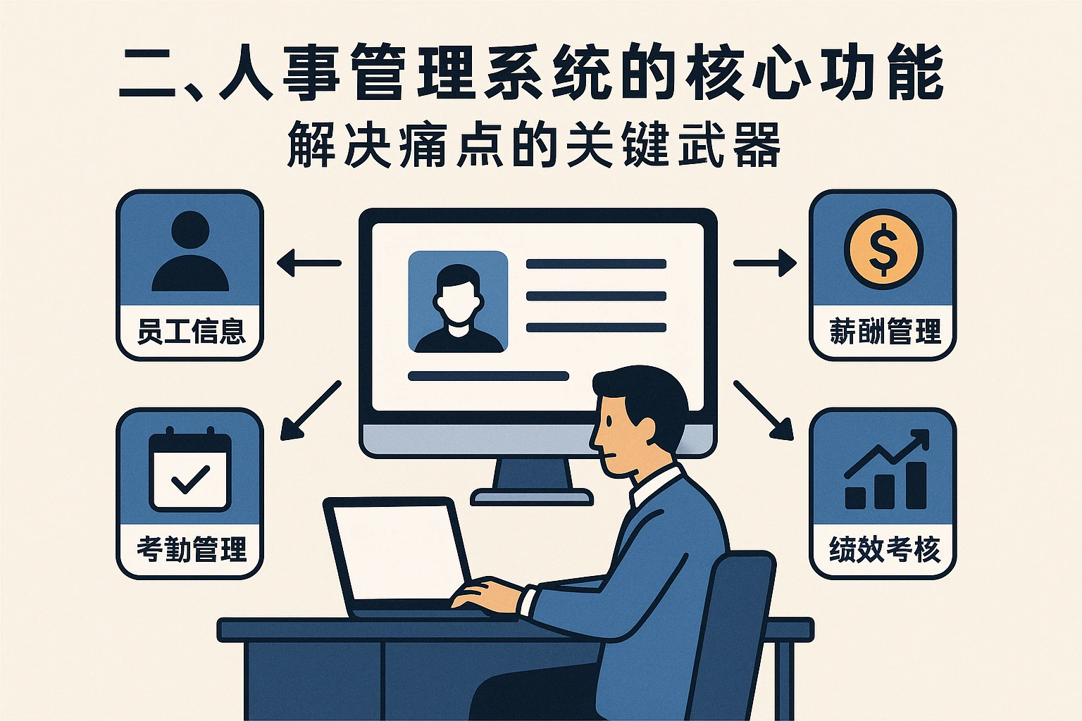 二、人事管理系统的核心功能：解决痛点的关键武器