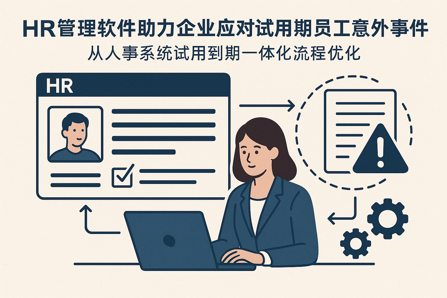 HR管理软件助力企业应对试用期员工意外事件——从人事系统试用到期一体化流程优化