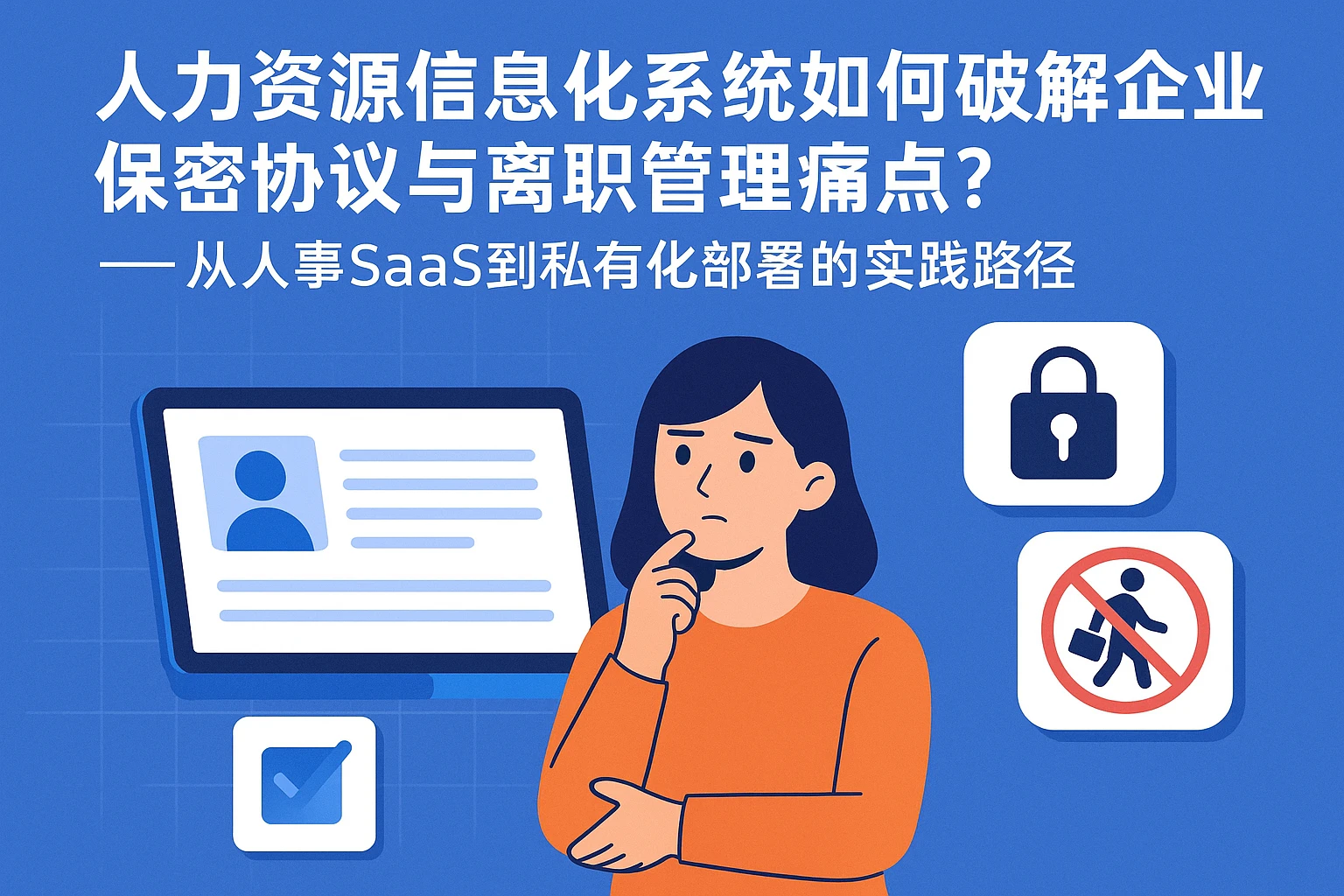 人力资源信息化系统如何破解企业保密协议与离职管理痛点？——从人事SaaS到私有化部署的实践路径