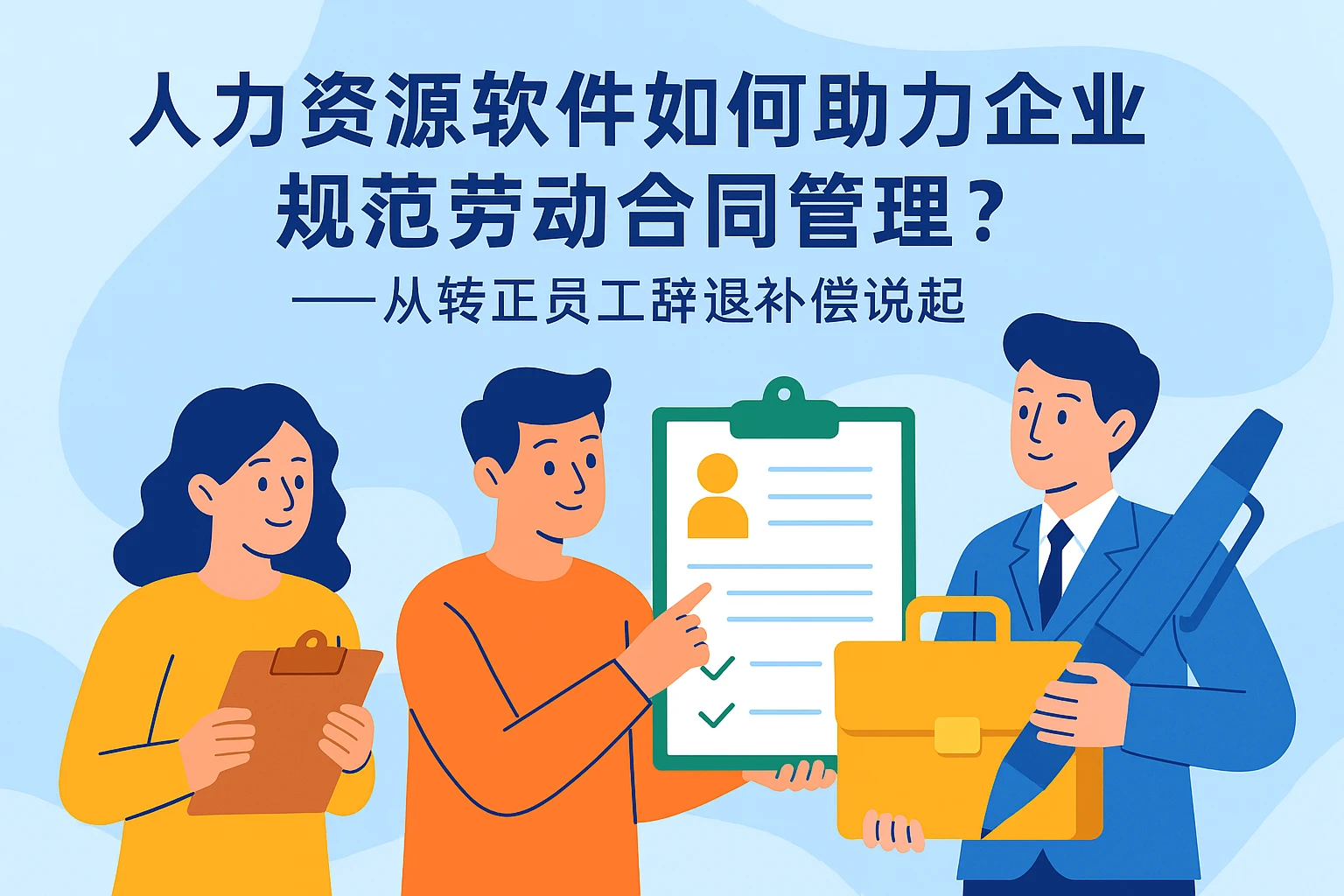 人力资源软件如何助力企业规范劳动合同管理？——从转正员工辞退补偿说起