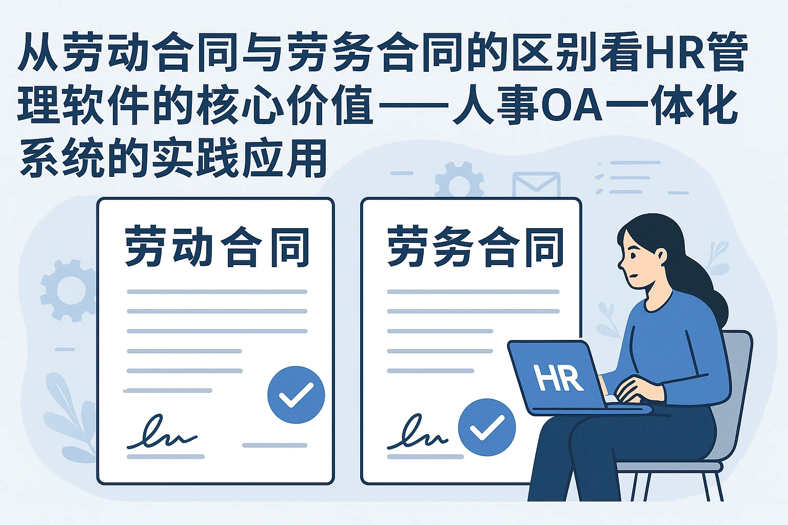 从劳动合同与劳务合同的区别看HR管理软件的核心价值——人事OA一体化系统的实践应用