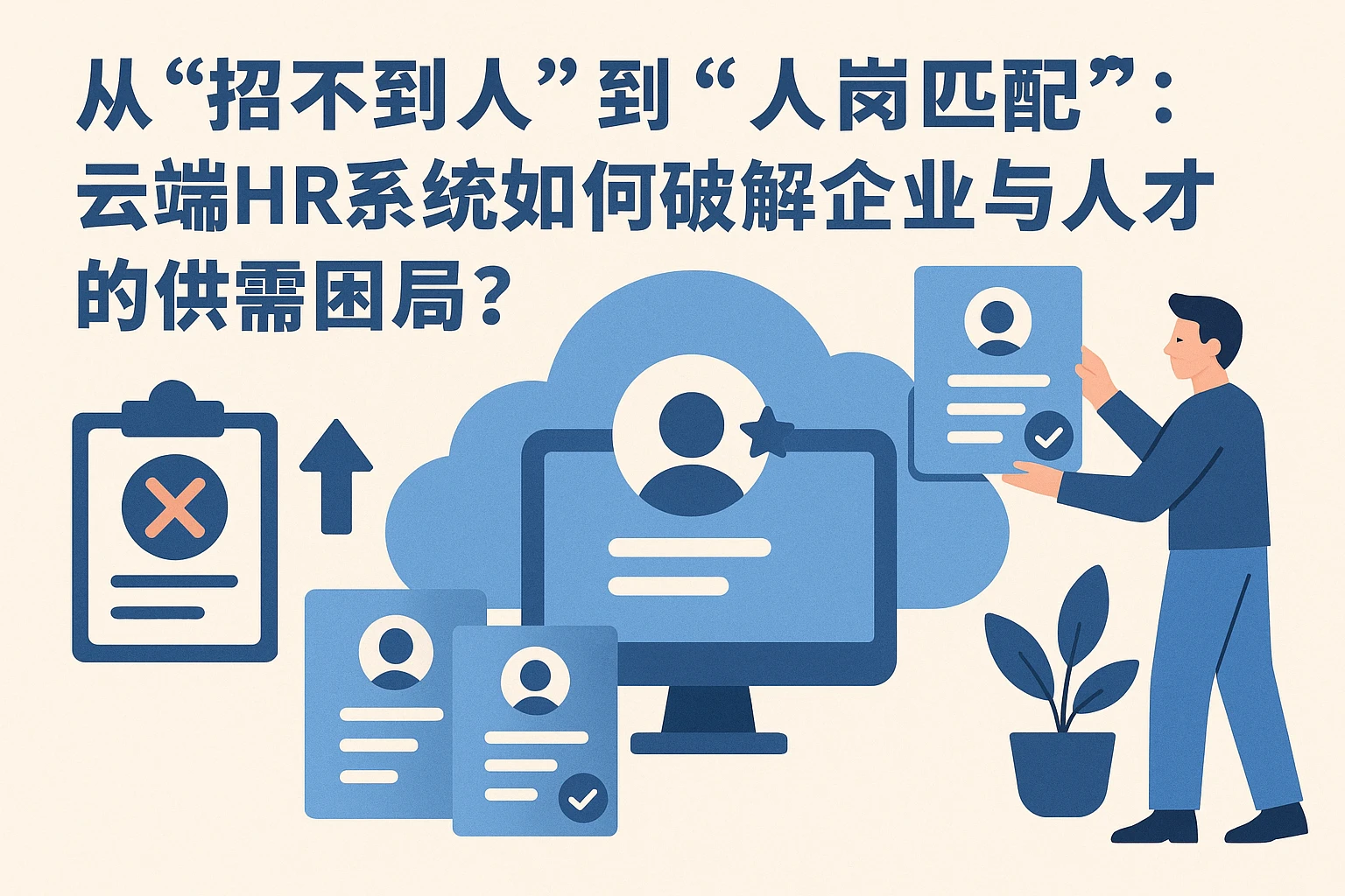 从“招不到人”到“人岗匹配”：云端HR系统如何破解企业与人才的供需困局？