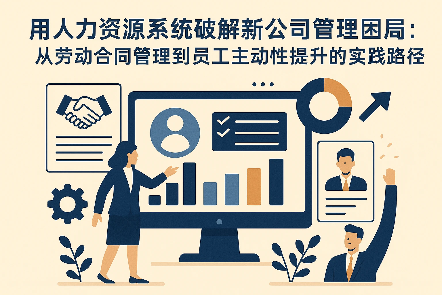 用人力资源系统破解新公司管理困局：从劳动合同管理到员工主动性提升的实践路径