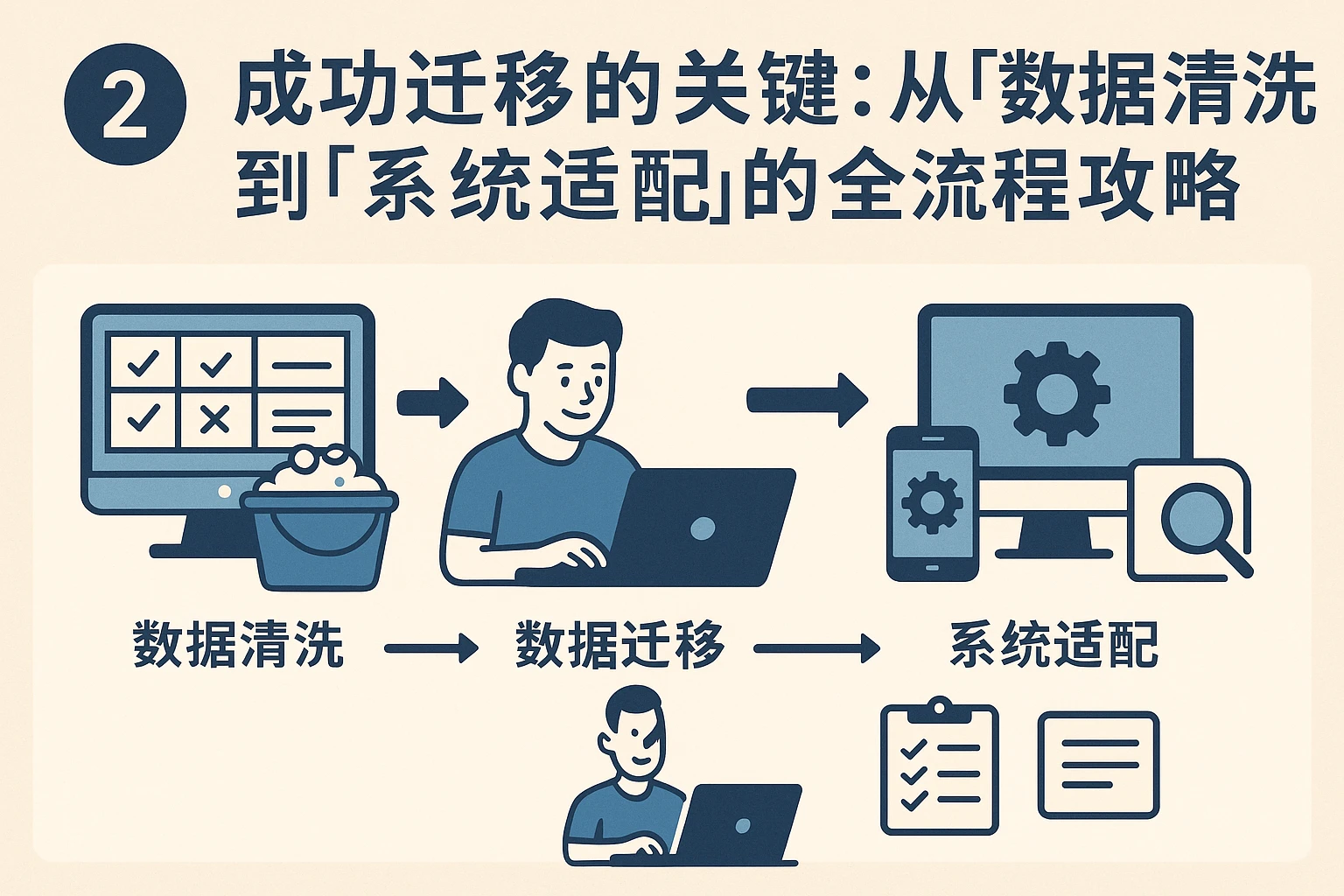 2. 成功迁移的关键：从“数据清洗”到“系统适配”的全流程攻略