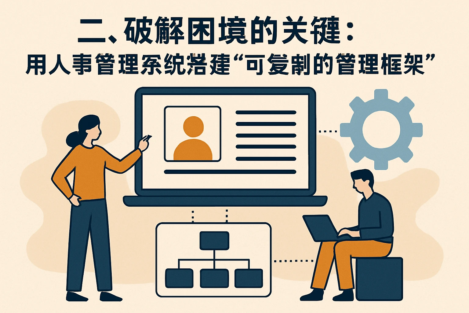 二、破解困境的关键：用人事管理系统搭建“可复制的管理框架”