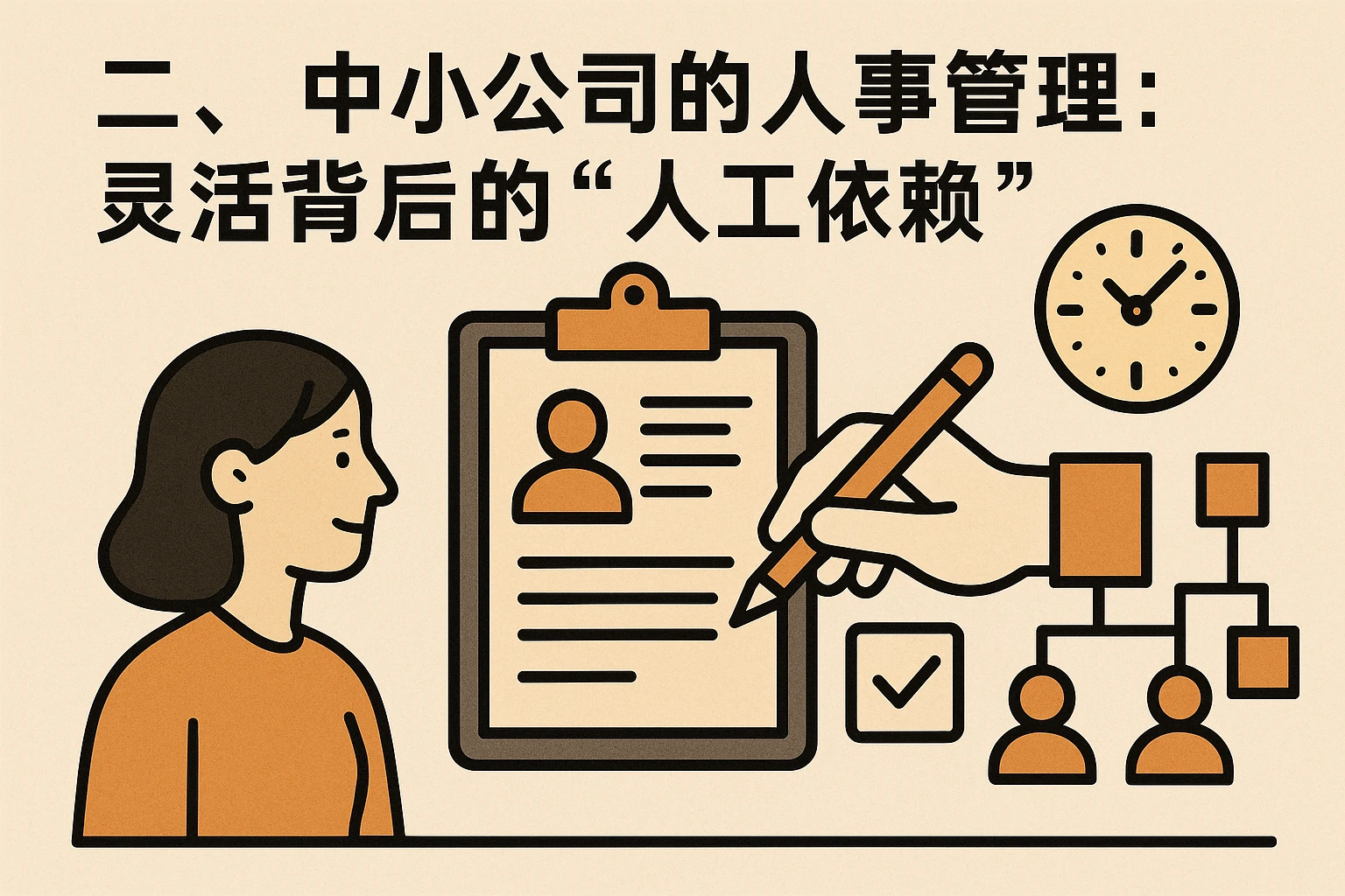 二、中小公司的人事管理：灵活背后的“人工依赖”