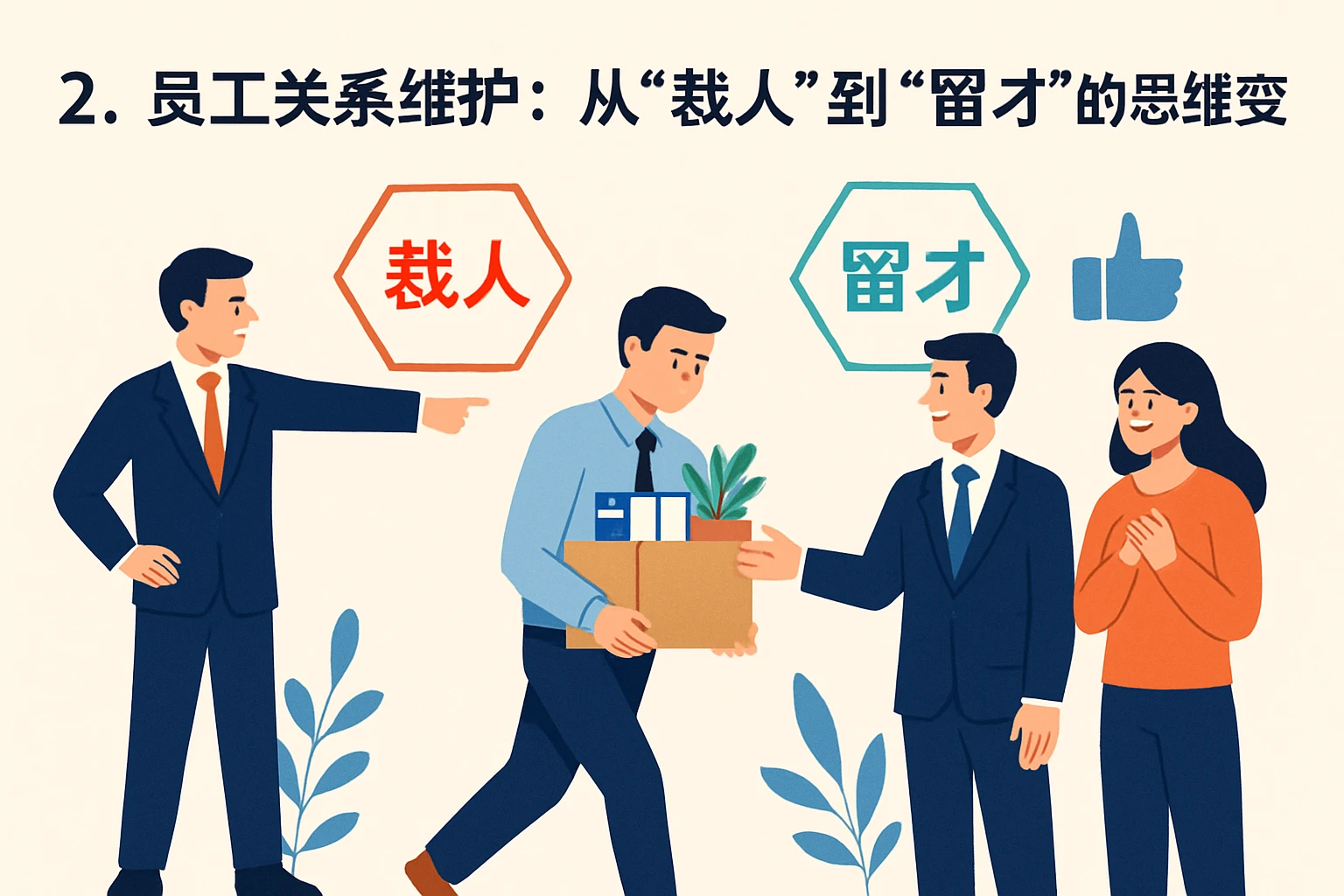 2. 员工关系维护：从“裁人”到“留才”的思维转变