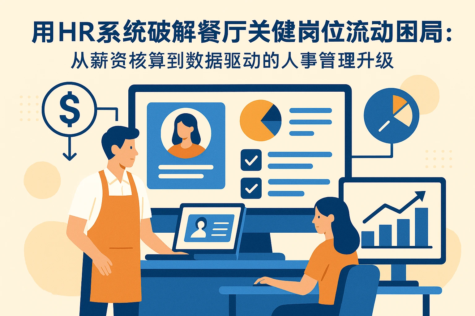 用HR系统破解餐厅关键岗位流动性困局：从薪资核算到数据驱动的人事管理升级