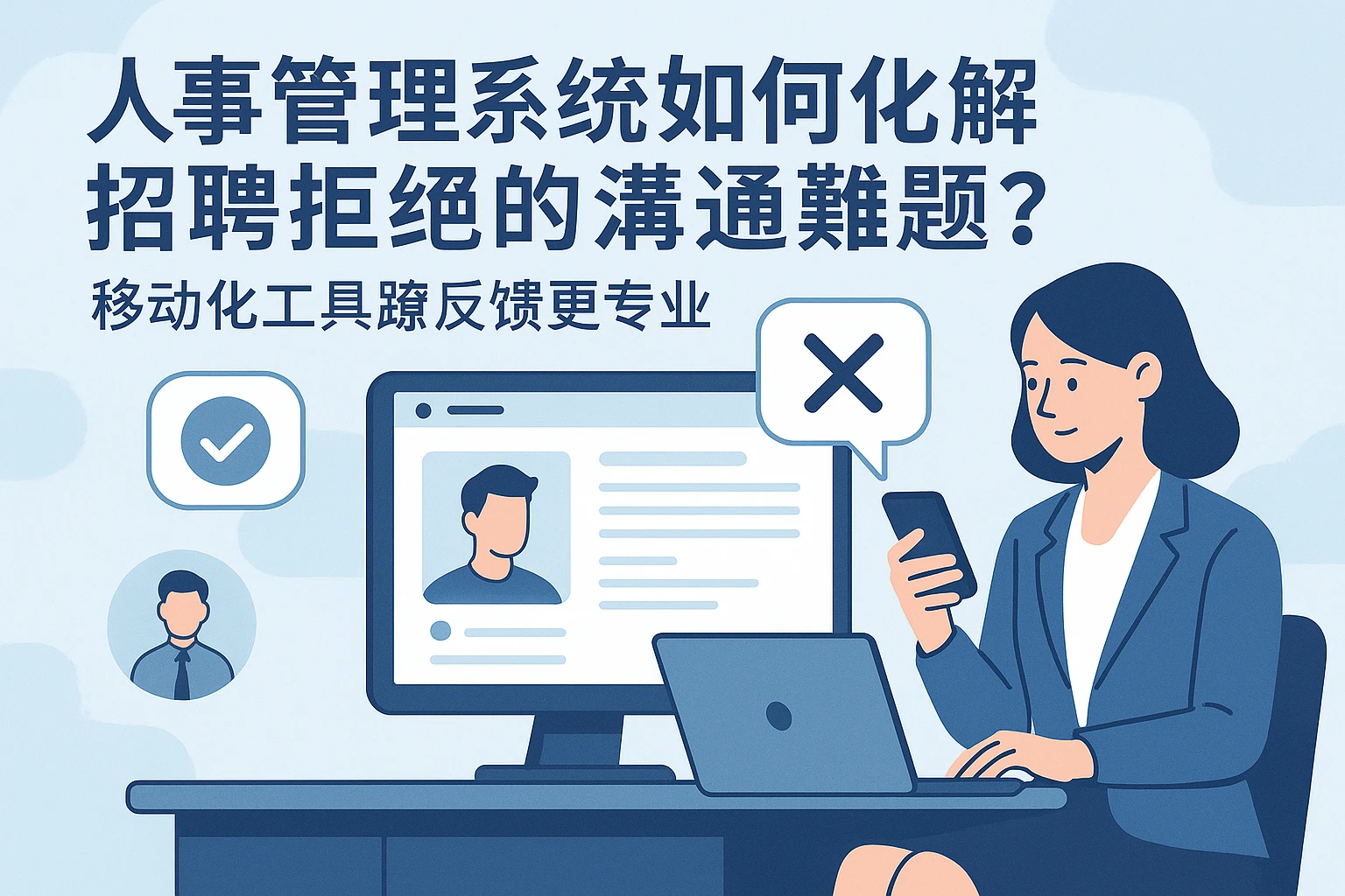 人事管理系统如何化解招聘拒绝的沟通难题？移动化工具让反馈更专业