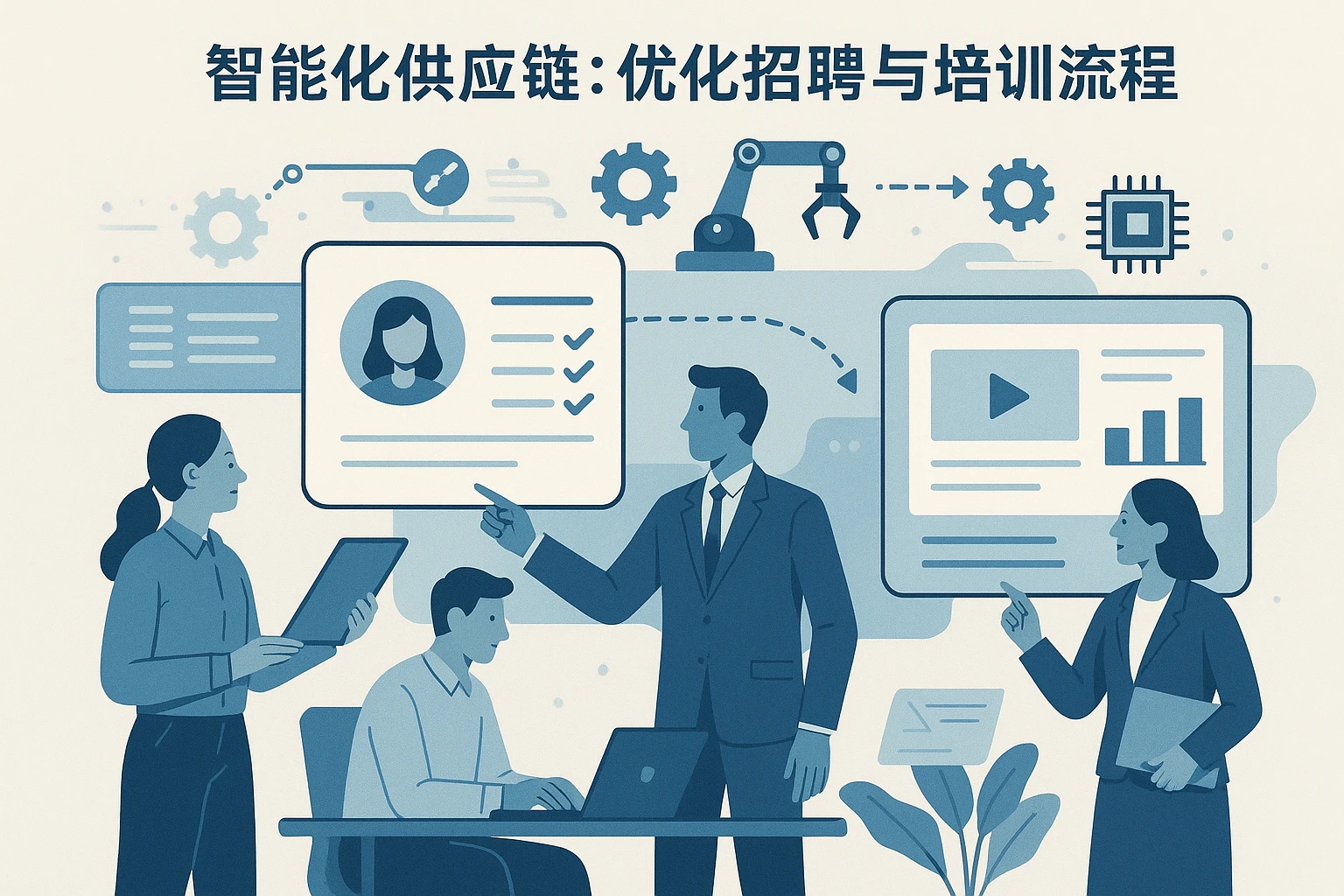 智能化供应链：优化招聘与培训流程
