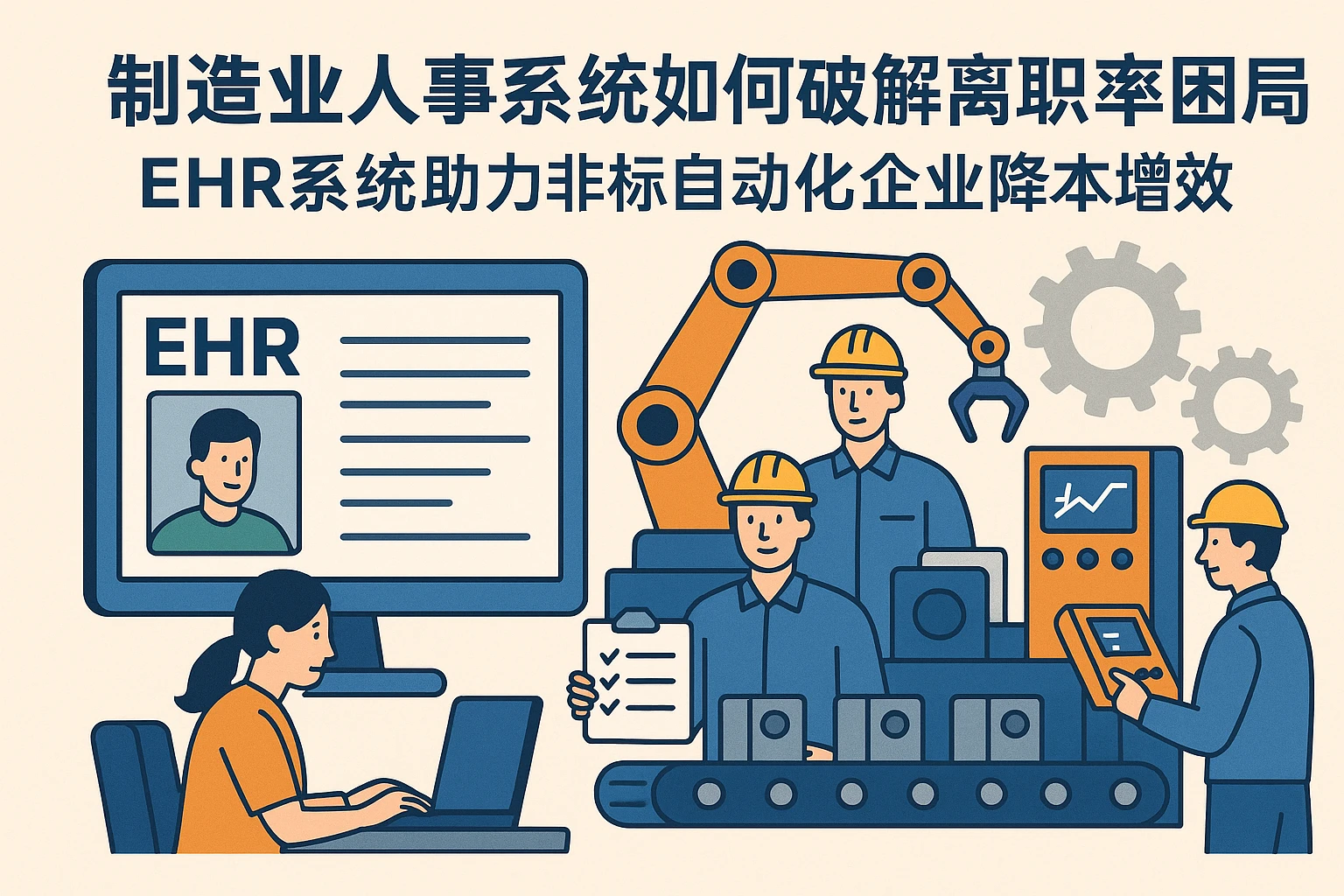 制造业人事系统如何破解离职率困局？EHR系统助力非标自动化企业降本增效